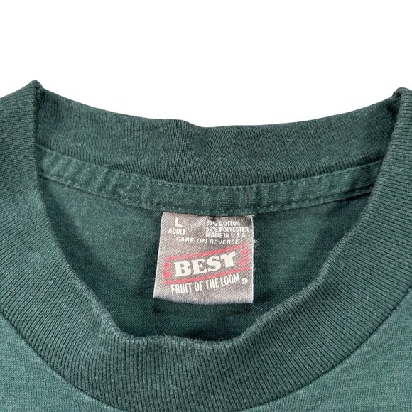 VTG Y2K Bahamas‎ Embroidered Tee tropical Graphic Sz L grunge  single stitch - Picture 7 of 9